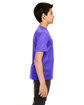 UltraClub Youth Cool & Dry Sport Performance InterlockT-Shirt purple ModelSide
