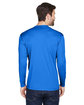 UltraClub Adult Cool & Dry Sport Long-Sleeve Performance Interlock T-Shirt royal ModelBack