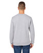 J America Unisex Premium Fleece Sweatshirt oxford ModelBack