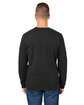 J America Unisex Premium Fleece Sweatshirt black ModelBack