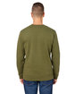 J America Unisex Premium Fleece Sweatshirt military green ModelBack