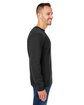 J America Unisex Premium Fleece Sweatshirt black ModelSide