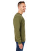 J America Unisex Premium Fleece Sweatshirt military green ModelSide