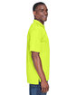 UltraClub Men's Cool & Dry Sport PerformanceInterlock Polo bright yellow ModelSide