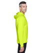 UltraClub Adult Rugged Wear Thermal-Lined Full-Zip Fleece Hooded Sweatshirt lime ModelSide