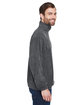 UltraClub Adult Iceberg Fleece Quarter-Zip Pullover charcoal ModelSide