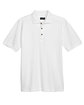 UltraClub Men's Tall Classic Piqu Polo white FlatFront