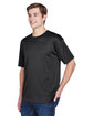 UltraClub Men's Cool & Dry Basic Performance T-Shirt black ModelQrt