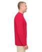 UltraClub Men's Cool & Dry Performance Long-Sleeve Top red ModelSide