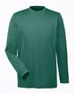 UltraClub Men's Cool & Dry Performance Long-Sleeve Top forest green OFFront