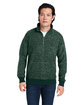 J America Unisex Aspen Fleece Quarter-Zip Sweatshirt  