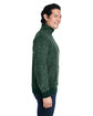 J America Unisex Aspen Fleece Quarter-Zip Sweatshirt forest speck ModelSide