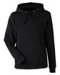 J America Unisex BTB Fleece Hooded Sweatshirt black OFFront