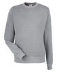 J America Unisex Pigment Dyed Fleece Sweatshirt cloud OFFront