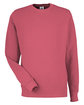J America Unisex Pigment Dyed Fleece Sweatshirt garnet OFFront