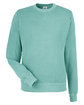 J America Unisex Pigment Dyed Fleece Sweatshirt marine OFFront