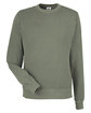 J America Unisex Pigment Dyed Fleece Sweatshirt spruce OFFront