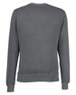 J America Unisex Pigment Dyed Fleece Sweatshirt lead OFBack