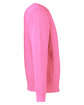 J America Unisex Pigment Dyed Fleece Sweatshirt paradise pink OFSide