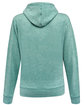 J America Ladies' Electric Fleece Hooded Sweatshirt electric jade ModelBack