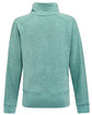 J America Ladies' Electric Fleece Quarter-Zip electric jade ModelBack