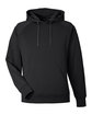 J America Unisex Apex Fleece Hooded Sweathirt black OFFront