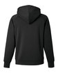 J America Unisex Apex Fleece Hooded Sweathirt black OFBack