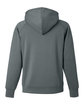 J America Unisex Apex Fleece Hooded Sweathirt steel OFBack