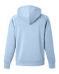 J America Unisex Apex Fleece Hooded Sweathirt ice blue OFBack