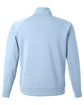 J America Unisex Apex Fleece Quarter-Zip ice blue OFBack