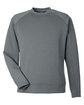 J America Unisex Apex Fleece Sweatshirt steel OFFront