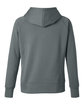 J America Ladies' Apex Fleece Hooded Sweatshirt steel OFBack