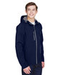 North End Men's Prospect Two-Layer Fleece Bonded Soft Shell Hooded Jacket classic navy ModelQrt