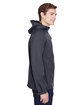 North End Men's Prospect Two-Layer Fleece Bonded Soft Shell Hooded Jacket fossil grey ModelSide