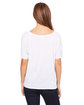 Bella + Canvas Ladies' Slouchy T-Shirt wht fleck trbd ModelBack