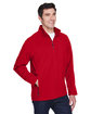 CORE365 Men's Cruise Two-Layer Fleece Bonded SoftShell Jacket classic red ModelQrt