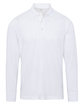 CORE365 Men's Pinnacle Performance Long-Sleeve Piqu Polo white OFFront