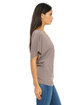 Bella + Canvas Ladies' Flowy Draped Sleeve Dolman T-Shirt pebble ModelSide