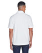 North End Men's Recycled Polyester Performance Piqu Polo white ModelBack
