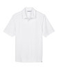North End Men's Recycled Polyester Performance Piqu Polo white FlatFront