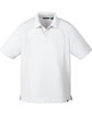 North End Men's Recycled Polyester Performance Piqu Polo white OFFront