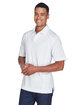 North End Men's Recycled Polyester Performance Piqu Polo white ModelQrt