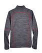 North End Men's Flux Mlange Bonded Fleece Jacket carbon/ oly red FlatBack