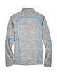 North End Men's Flux Mlange Bonded Fleece Jacket platnm/ oly blu FlatBack