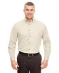 UltraClub Adult Cypress Long-Sleeve Twill with Pocket  