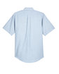 UltraClub Men's Classic Wrinkle-Resistant Short-Sleeve Oxford blue/ white FlatBack