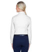 UltraClub Ladies' Whisper Twill white ModelBack