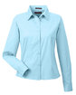 UltraClub Ladies' Whisper Twill sky blue OFFront