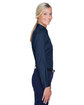 UltraClub Ladies' Whisper Twill navy ModelSide