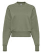 Next Level Apparel Ladies' Heavyweight Sweatshirt light olive OFFront